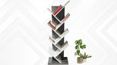 V bookshelf