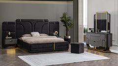 Lina Bed Set with Wardrobe