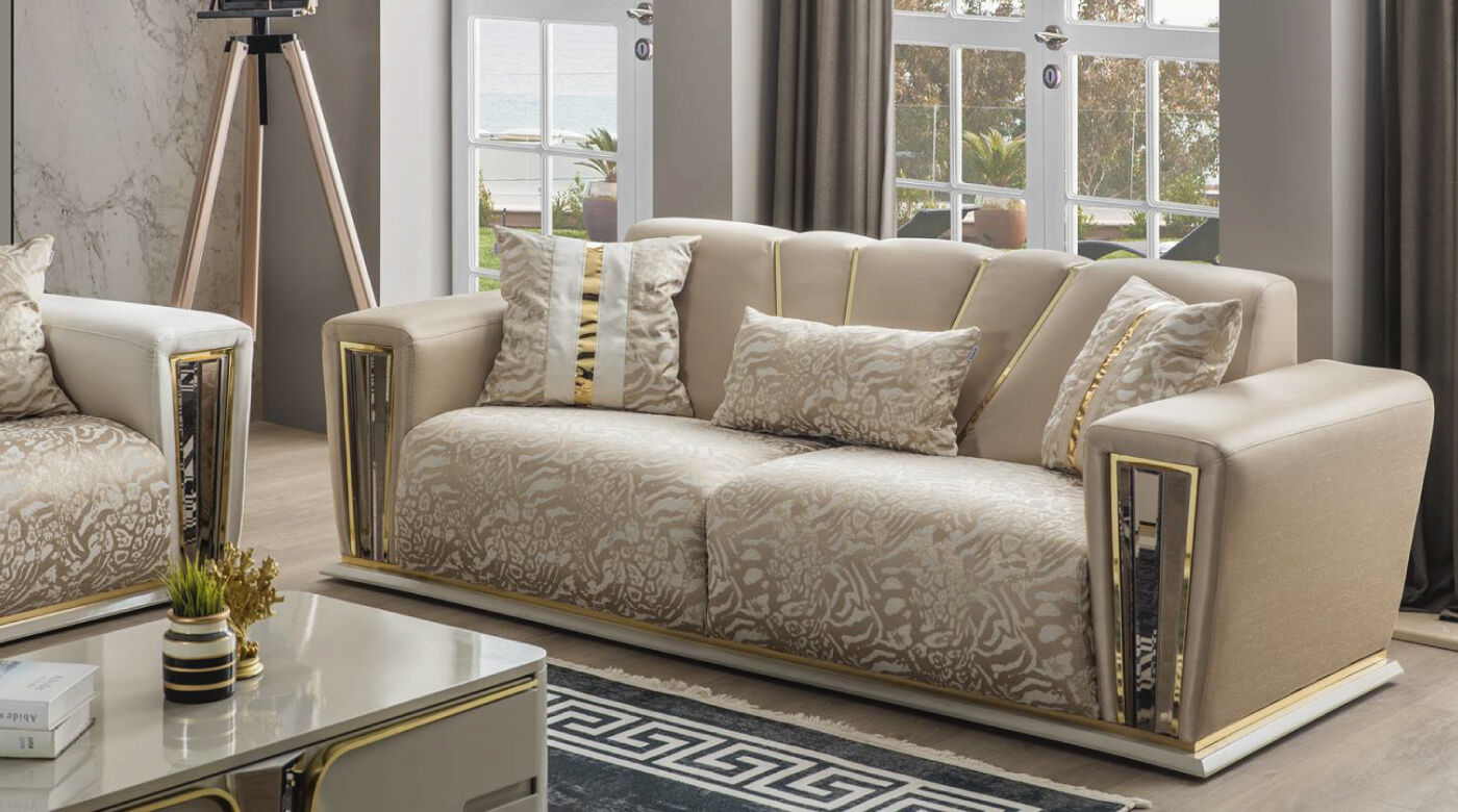 Golden Sofa Set