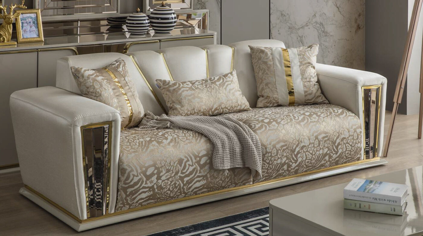 Golden Sofa Set