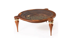 020 Walnut Gold Center Table