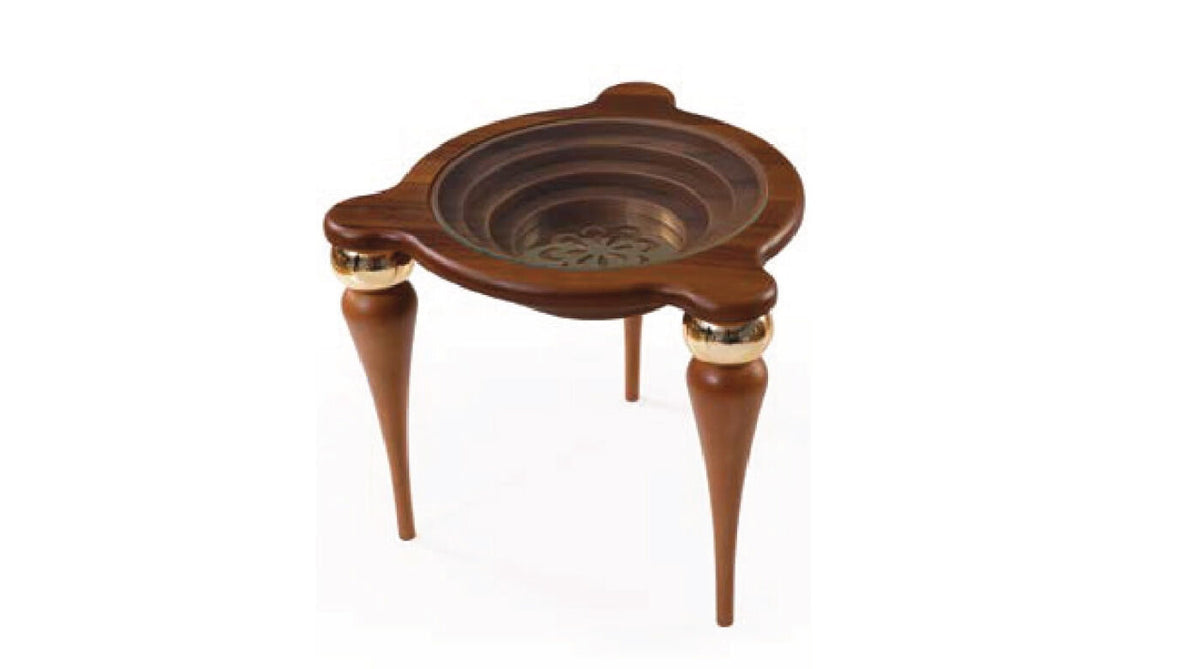 021 Walnut Gold Side Stools