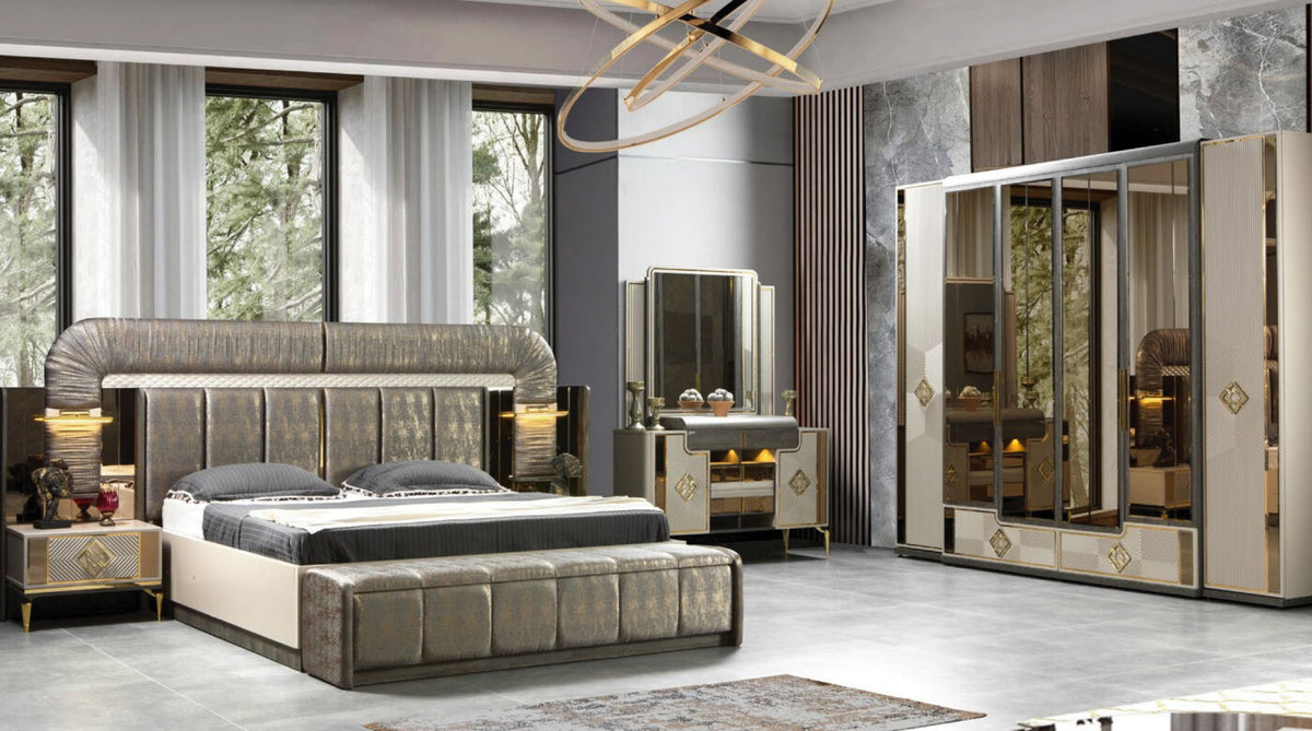 Reyna Bed Set with Wardrobe