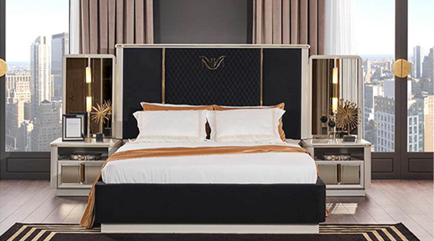 Hilton Bed Set with Wardrobe