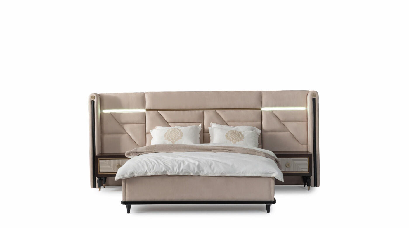 Prag Bed Set with Wardrobe