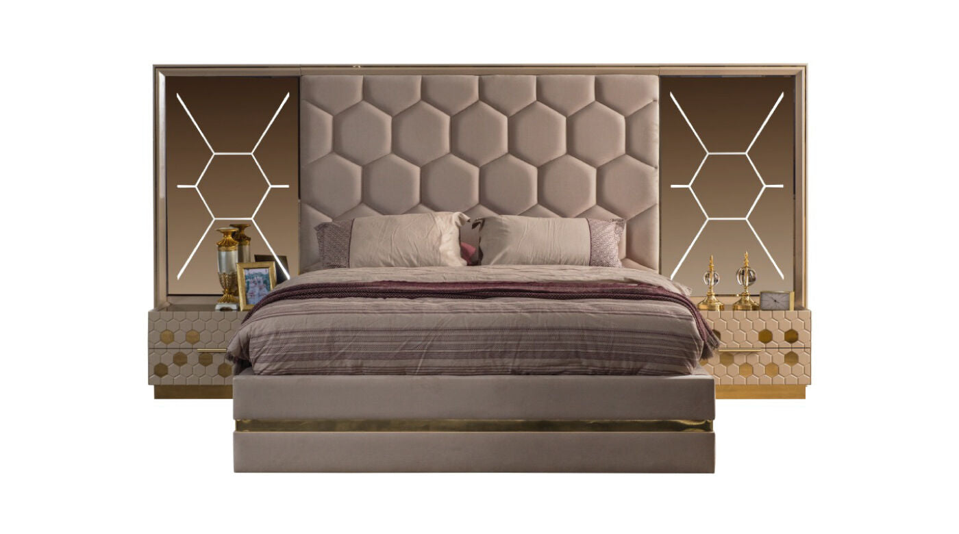 Petek Bed Set with Wardrobe