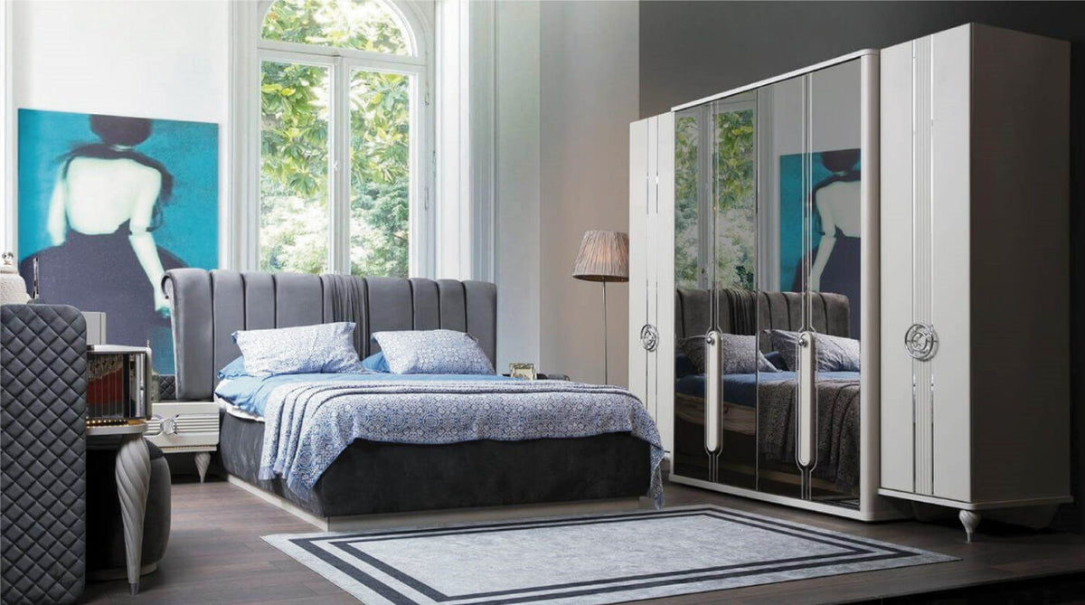 Inci Bed Set with Wardrobe