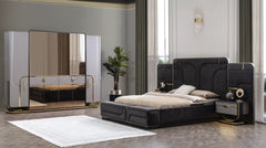 Lina Bed Set with Wardrobe