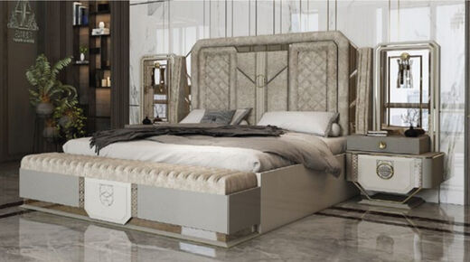 Elvin Bed Set with Wardrobe - Thumbnail