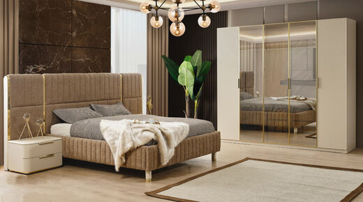 Godiva Bed Set with Wardrobe - Thumbnail (0)