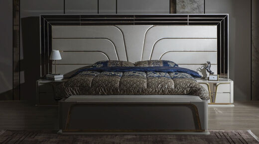 Golden Bed Set with Wardrobe - Thumbnail (2)