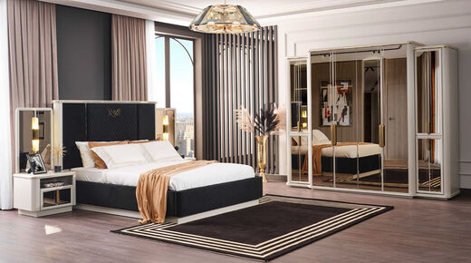 Hilton Bed Set with Wardrobe - Thumbnail (0)