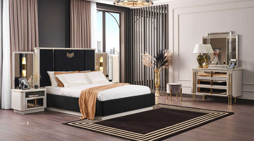 Hilton Bed Set with Wardrobe - Thumbnail (1)