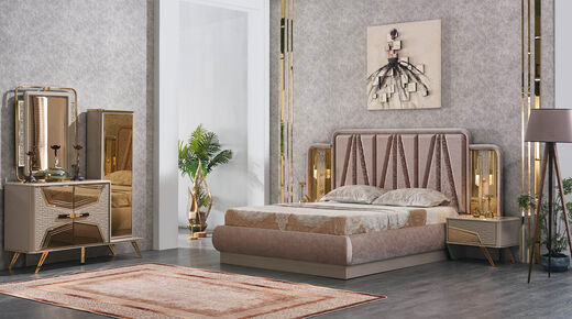 Milano Bed Set with Wardrobe - Thumbnail (1)