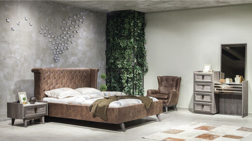 Napoli Bed Set with Wardrobe - Thumbnail (1)