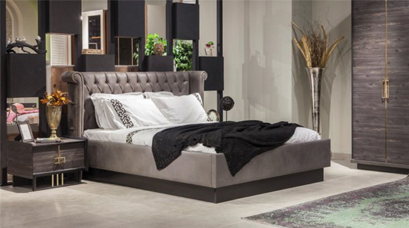 Paris Bed Set with Wardrobe