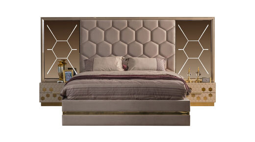 Petek Bed Set with Wardrobe - Thumbnail